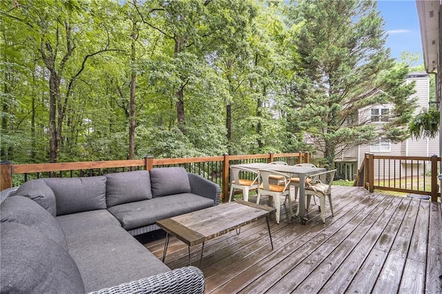1867 N Creek Cir, Alpharetta, GA 30009 - deck with outdoor lounge area and outdoor dining space