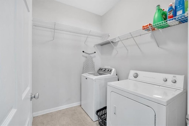 laundry room featuring washer and dryer