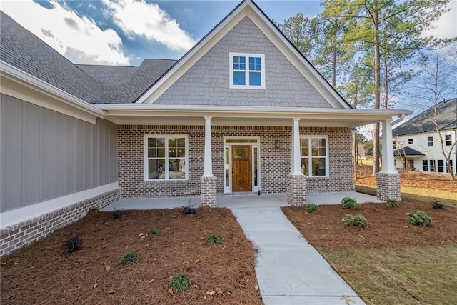 view of front of house with covered porch