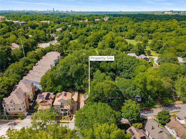 1200 Mansfield Ave NE, Atlanta, GA 30307 - aerial perspective of suburban area with property boundaries highlighted