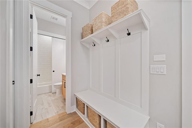 1010 Fendley St, Woodstock, GA 30188 - mudroom with light wood-style flooring