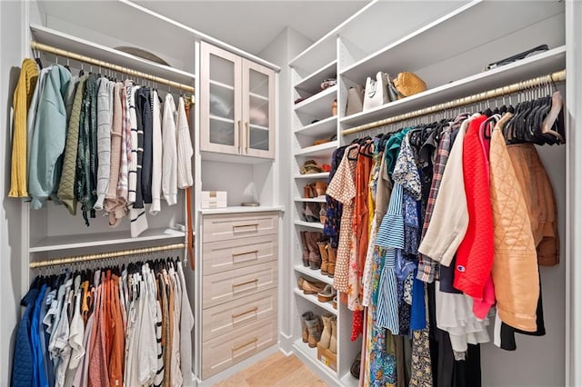 1010 Fendley St, Woodstock, GA 30188 - walk in closet with light wood-type flooring