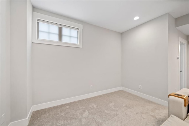 1010 Fendley St, Woodstock, GA 30188 - basement with carpet flooring, baseboards, and recessed lighting
