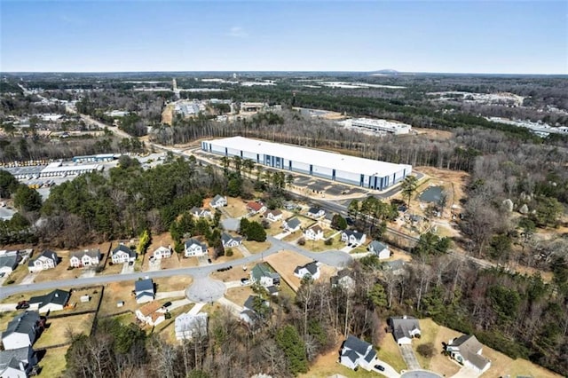 bird's eye view with a residential view