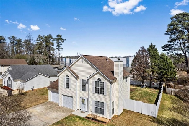 birds eye view of property featuring a residential view