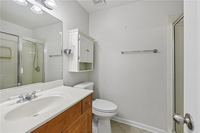 2825 NE Expy NE Unit F003, Atlanta, GA 30345 - bathroom with tile patterned flooring, a stall shower, and vanity