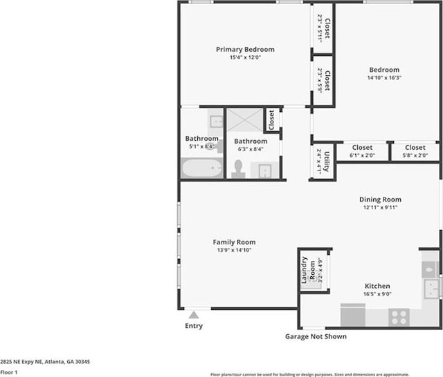 2825 NE Expy NE Unit F003, Atlanta, GA 30345 - view of home floor plan