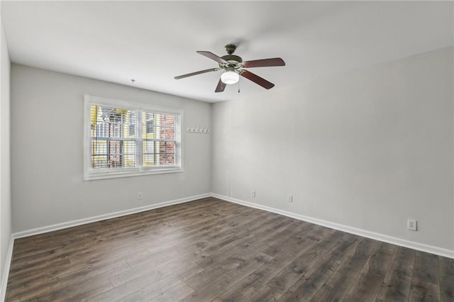 2825 NE Expy NE Unit F003, Atlanta, GA 30345 - spare room with dark wood-style flooring and ceiling fan