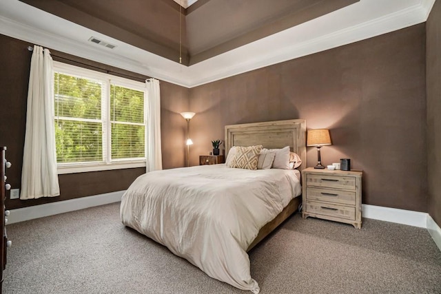 bedroom featuring carpet floors and baseboards