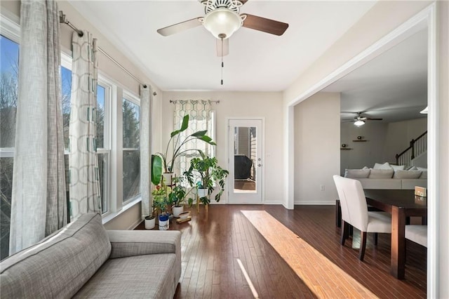 view of sunroom / solarium