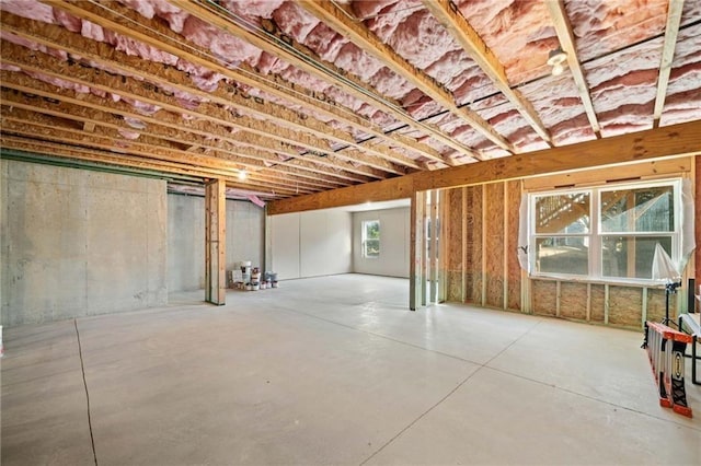 view of basement