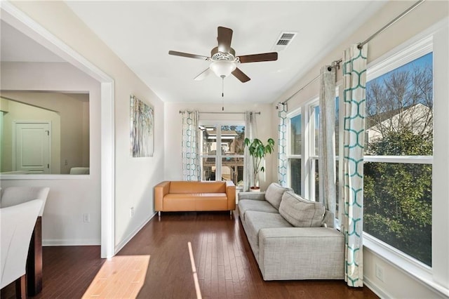 view of sunroom / solarium