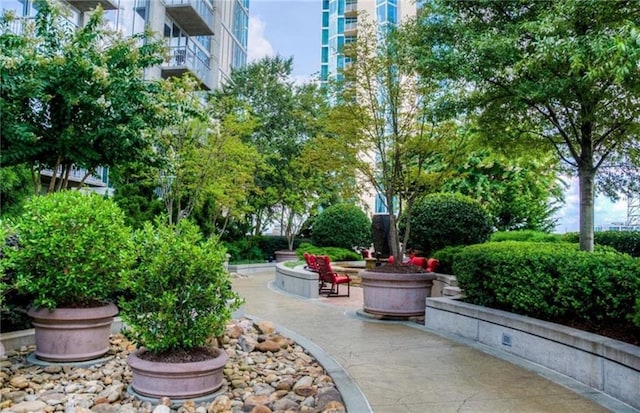 view of home's community with a patio