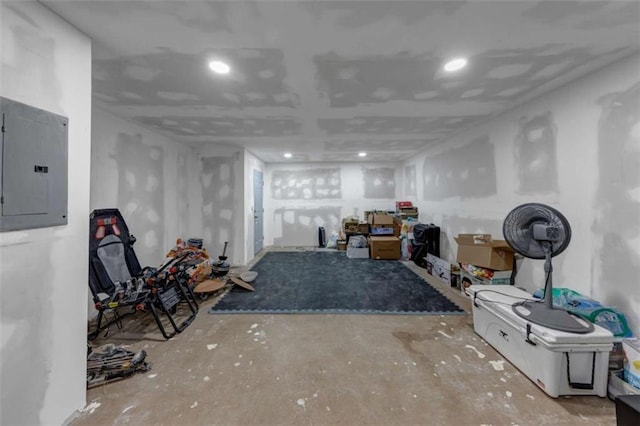 829 Verdun Way, Marietta, GA 30064 - finished below grade area with electric panel and recessed lighting