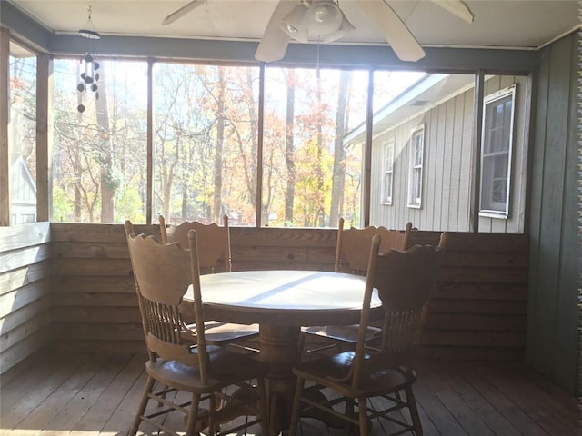 view of sunroom