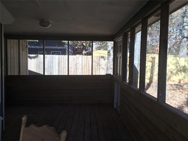 view of sunroom / solarium