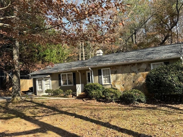 view of ranch-style home