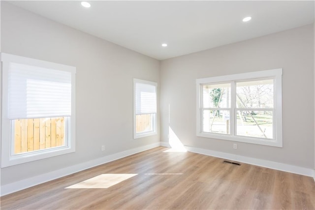 3286 Bachelor St, East Point, GA 30344 - spare room with light wood-style flooring and recessed lighting