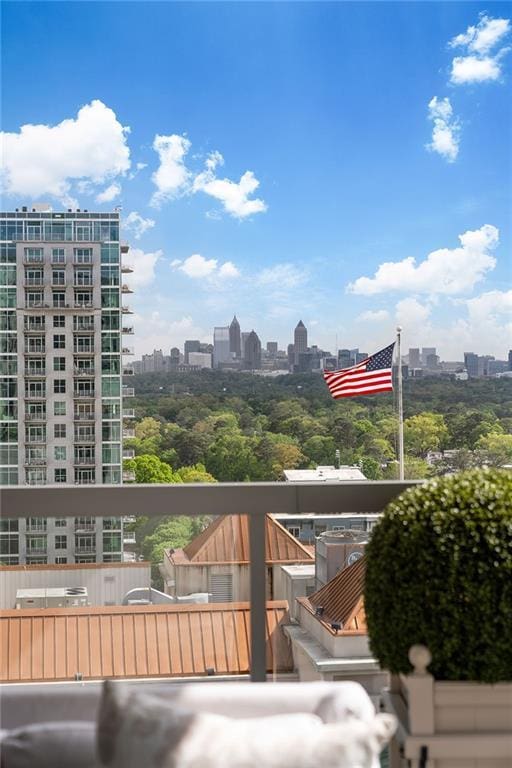 3107 Peachtree Rd NE Unit 1403, Atlanta, GA 30305 - balcony featuring a view of city