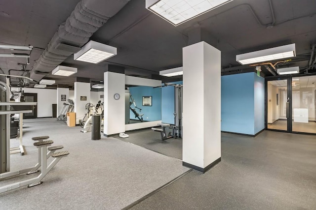 2575 Peachtree Rd NE Unit 6G, Atlanta, GA 30305 - workout area featuring baseboards