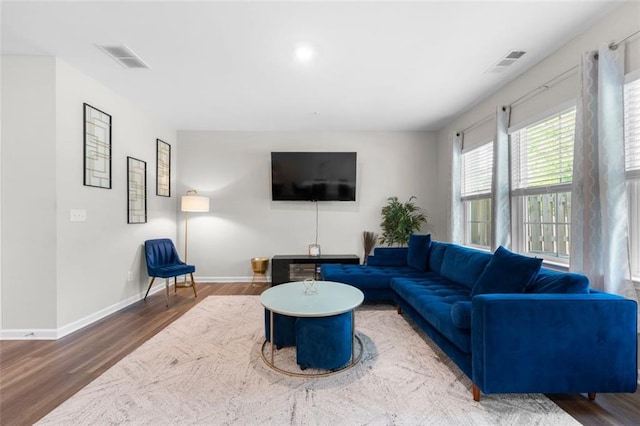 1025 Cherryfield Run, Marietta, GA 30008 - living area featuring wood finished floors and baseboards