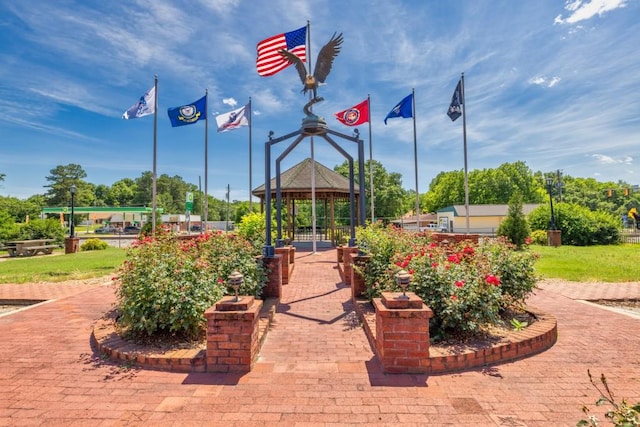 view of home's community with a gazebo
