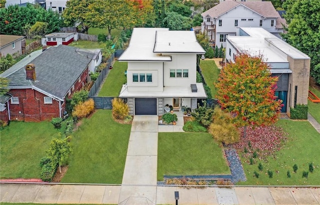 birds eye view of property featuring a residential view