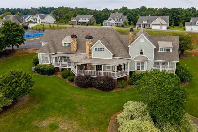 174 Greenview Ct, Homer, GA 30547 - view of front of house with a porch and a front lawn