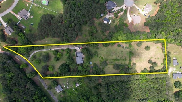78 N Pomona Rd, Hampton, GA 30228 - aerial view of property and surrounding area featuring property parcel outlined