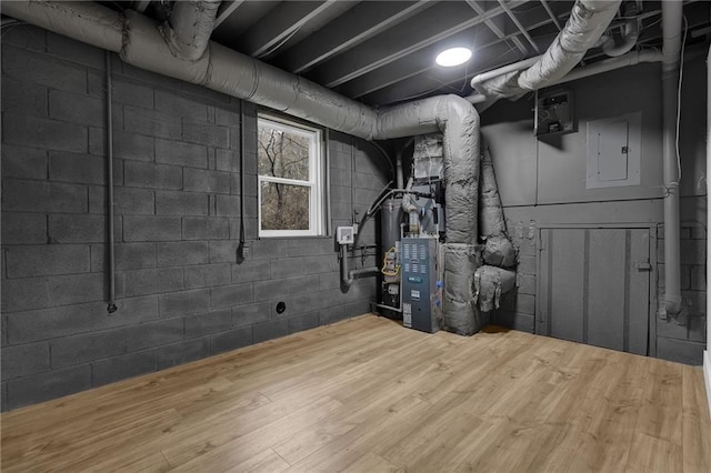 9148 Homewood Dr, Riverdale, GA 30274 - below grade area with wood finished floors and electric panel