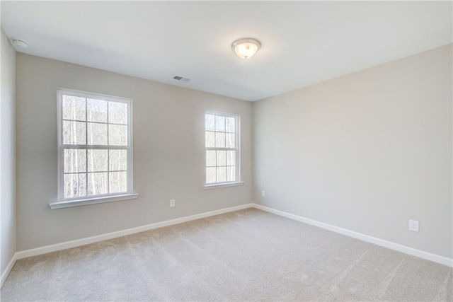 view of carpeted empty room