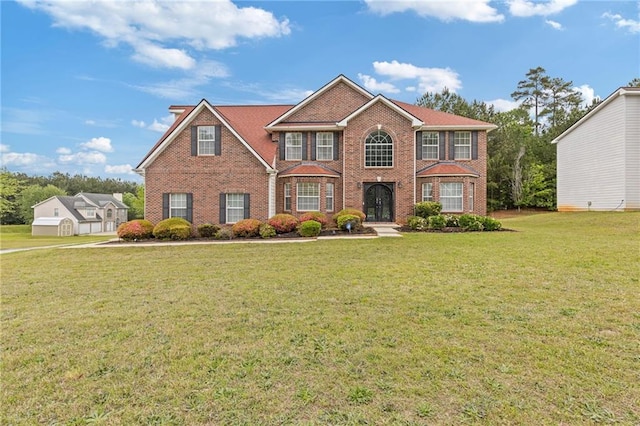 6932 Dalehollow Dr, Lithonia, GA 30058 - colonial home with brick siding and a front lawn