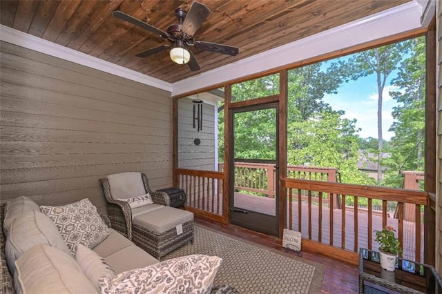 295 Hanover Dr, Villa Rica, GA 30180 - sunroom / solarium with ceiling fan
