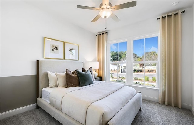 126 Jane Blvd NW, Cartersville, GA 30120 - carpeted bedroom featuring multiple windows, baseboards, and a ceiling fan
