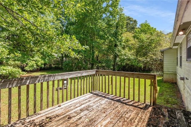 2617 Laurel Woods Ln SE, Conyers, GA 30094 - wooden deck featuring a yard