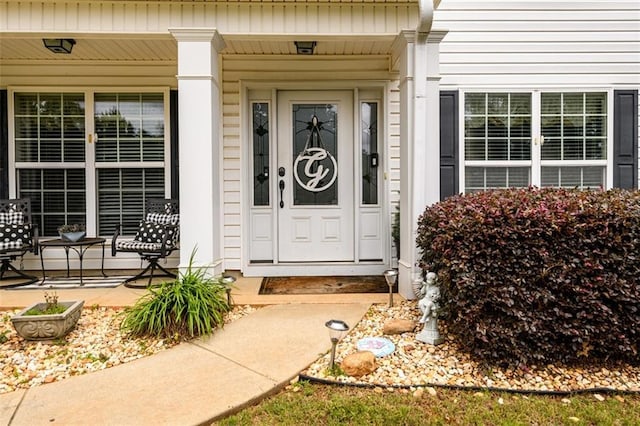 7282 Litany Ct, Flowery Branch, GA 30542 - property entrance with covered porch