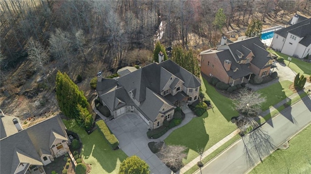 bird's eye view featuring a residential view