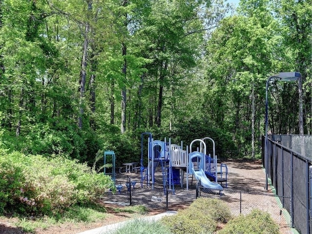 view of play area