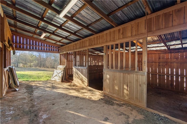 view of stable