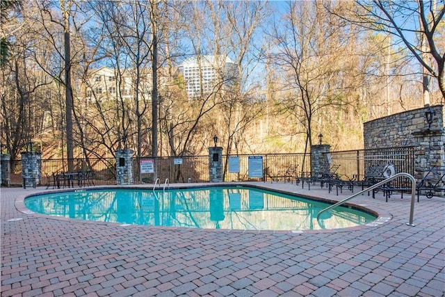 view of pool with a patio