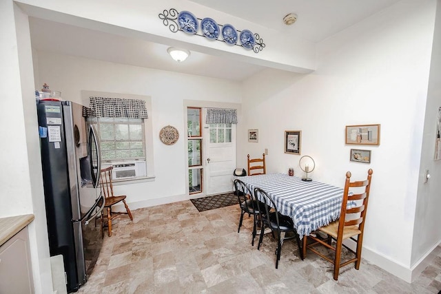 970 E Main St, Canton, GA 30114 - dining space featuring cooling unit and baseboards