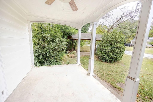 970 E Main St, Canton, GA 30114 - view of patio / terrace with ceiling fan