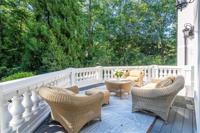 4670 Hamden Forest Dr SW, Atlanta, GA 30331 - wooden terrace with outdoor lounge area