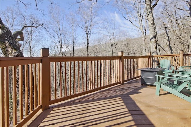 view of wooden terrace