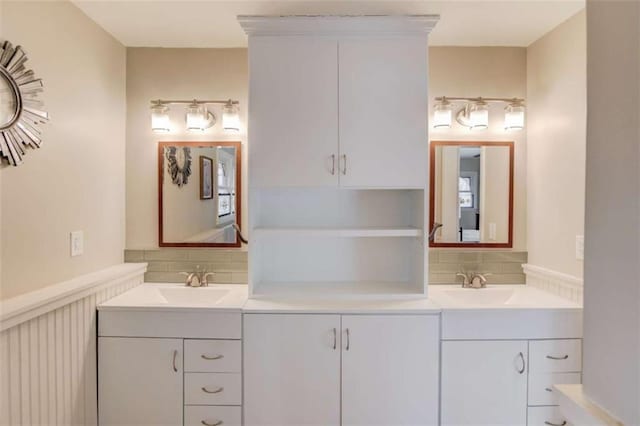 bathroom with vanity