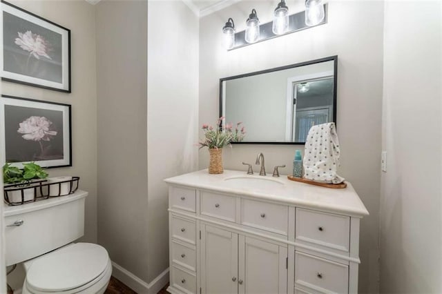 361 Princeton Way, Lawrenceville, GA 30044 - half bathroom with vanity and toilet