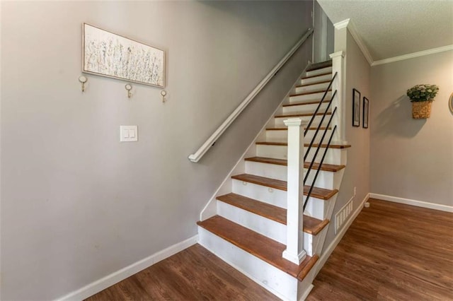361 Princeton Way, Lawrenceville, GA 30044 - stairs with ornamental molding and wood finished floors
