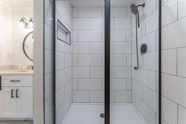 361 Princeton Way, Lawrenceville, GA 30044 - bathroom featuring a stall shower and vanity