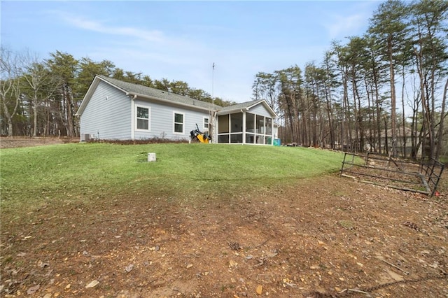 541 Mulberry Cir, Jasper, GA 30143 - rear view of property with a lawn and a sunroom