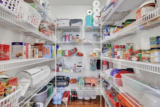 view of pantry